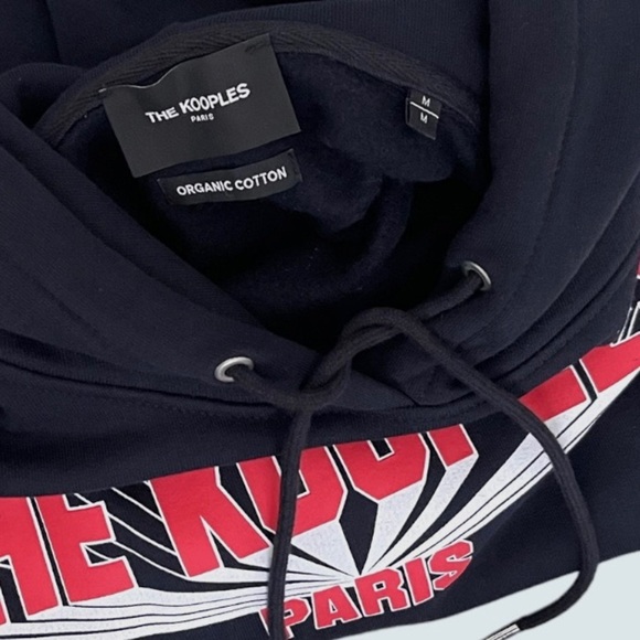 The Kooples Navy and Red Hoodie - Picture 7 of 7